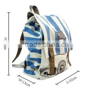 Hot Sell Unisex Fashionable Canvas Zip Bohemia Boho Style Backpack School College Bag for Teenages thumbnail-4