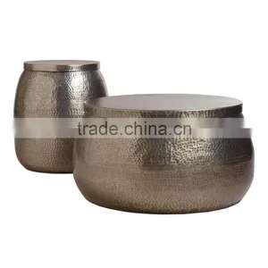 Metal Hammered Garden Tables thumbnail-1