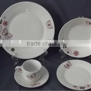 Porcelain 20pcs Dinner Set With Normal Flower Decal thumbnail-1