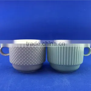 Hot Selling Colorful Stackable Coffee Mugs With Rack thumbnail-5