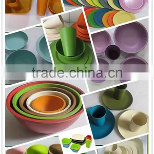 Best Sale Cheap Eco-friendly Bamboo Fiber Dinner Set thumbnail-1