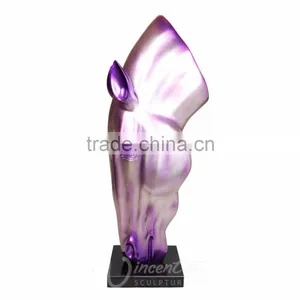 Home Decoration Promotion Resin Craft Fiberglass Head Horse Statue thumbnail-2