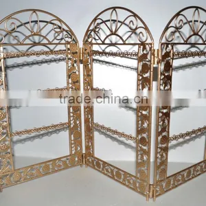 Folding Screen Metal Jewelry Display thumbnail-1