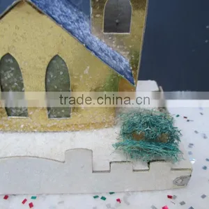 Vintage Putz House Church Christmas Village thumbnail-4