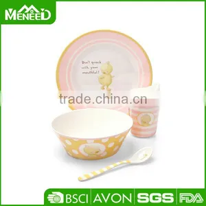 Children Safety Melamine Meal Sets, Chicken Baby Made in China Dinner Set thumbnail-1