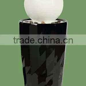 Boutique Diamond Surface Fiber Glass Water Fountain With Led Light thumbnail-1