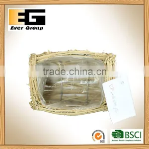 Handmade Nature Rattan Flower Planting Pots thumbnail-5
