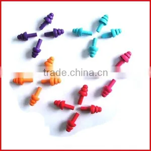 Soft Waterproof Silicone Earplugs Reusable Ear Plug thumbnail-1