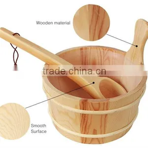 Guangzhuo Fenlin Best Selling Wooden Sauna Scoop &bucket in Sauna Accessories thumbnail-3