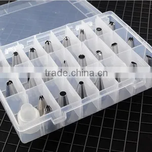 2016 New Design Cheap OEM 24 Pcs Stainless Steel Cookie Cake Tip Set Decoration as Seen on tv thumbnail-3