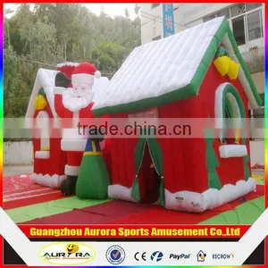 Merry Christmas Inflatable Santa House With Customized Size and Shape thumbnail-3