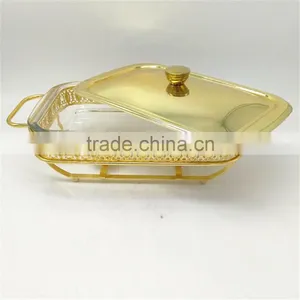 Best Selling Hotel Buffet Chafing Dish Food Warmer With Glass Dish thumbnail-5