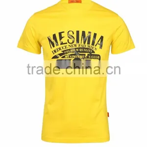 Mens Fashion Design Cotton Plain Bright t Shirt thumbnail-1