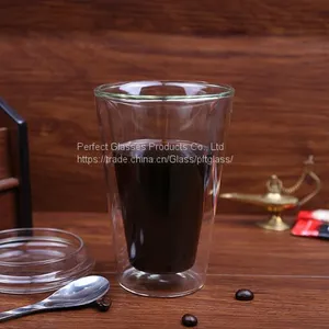 Double Wall Glass Cup Milk Cup Coffee Cup and Mug Restaurant and Hotel Glass Cups Wholesale Glass Cup and Glass Mug thumbnail-1