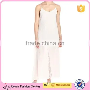 European Style Trendy Women's V-Neck Slip Sleeveless Maxi Dress thumbnail-1