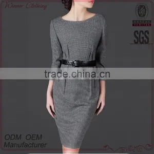 Clothing Manufacturer Women Korean Fashion Apparel Ladies Designer Office Dresses thumbnail-1