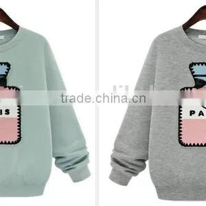 Pullover Women Girl Sweater Non-inverted Velvet Cute Jacket Female Autumn Winter Coat thumbnail-2