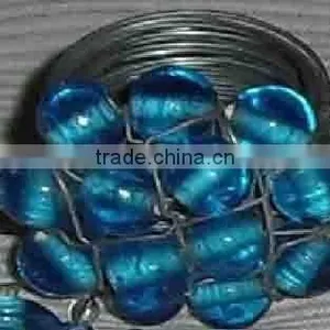 Blue Bead Rings thumbnail-1