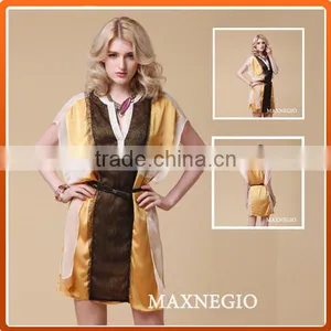 High End Clothing Loose Kaftan Silk Chiffon Dress Patterns thumbnail-1