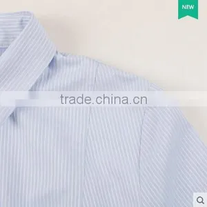 2017 Latest Women Fashion Long Sleeve Blue Shirt Ladies Office Formal Shirt thumbnail-4