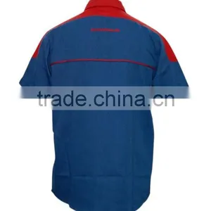 100% Cotton Design China Made Popular Custom Workwear Open Shirts Design thumbnail-3