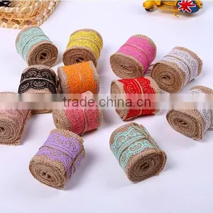 Linen Ribbon/Bud Silk Linen Volume/Linen Lace Band thumbnail-1