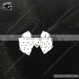 Bowknot Design Ornaments for Ladies Shoes Fabric Bow Accessories for Women Shoes thumbnail-1