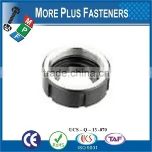 Made in Taiwan Hook Spanner Metric Fine Nylon Insert Round Type Black Phosphate Slotted Steel Round Spanner Nut thumbnail-5