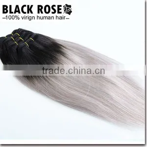 Wholesale Hair Color 1b/grey , Peruvian Hair thumbnail-2