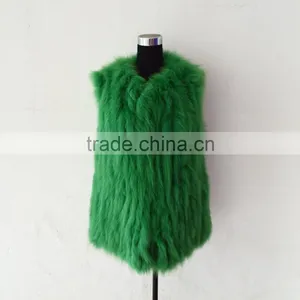 SJ243-07 OEM Service Bright Green Fashion Girl Coat Vest Short Design thumbnail-1