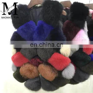 New Fashion Clothes Natural Fur Waistcoat Winter Women Warm Fur Real Fox Vest thumbnail-1