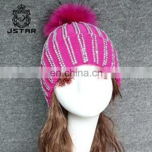 Best Choose New Wool Knitted Pompom Fashion Beanie Knit Hat thumbnail-4
