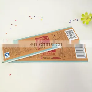Cheap Factory Price Customized Printed Resealable Waterproof Food Vinyl Custom Sticker for Sauce Bottle thumbnail-3
