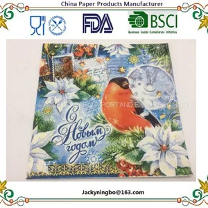 Paper Napkins, Luncheon Party Napkins Serviettes Printed Birds 20 Count 2-Ply, 13 x 13 Inch thumbnail-3