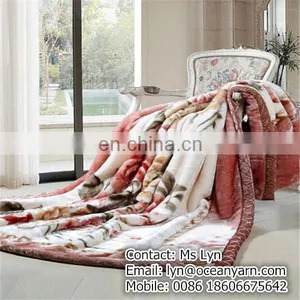 Polyester Cheap Stock South Korean Blanket Fleece Blanket thumbnail-1