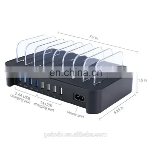 New Style 8 Ports Mobile Phone Usb Charging Station Multi Charger Station thumbnail-2