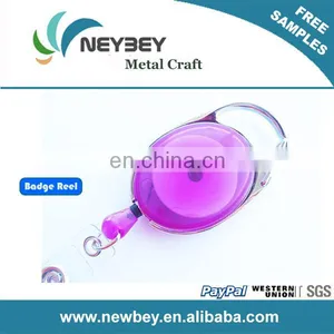 Custom Purple Yoyo Retractable Plastic Badge Reel thumbnail-1