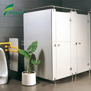 Cheap Laminate Waterproof HPL Toilet Cubicles Dimension thumbnail-5
