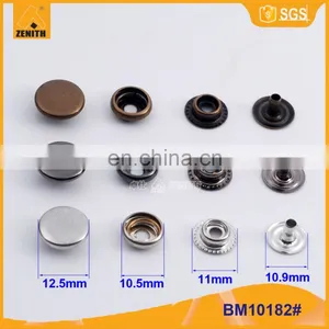 12.5mm Common Metal Brass Garment Press Ring Button BM10182 thumbnail-5