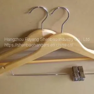 High Quality Wood Hotel Hangers Shoe Horn Coat Brush Factory Price thumbnail-4