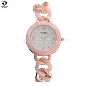 XINBOQIN Manufacturer Custom Brand New Style Casual Fashion High Quanlity Luxury Wood Japan Movt Quartz Acetate Women's Watch thumbnail-5