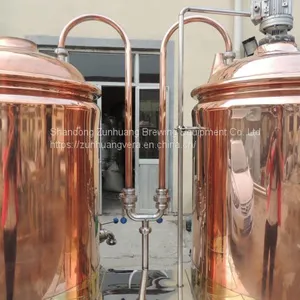 High Quality 300L Beer Brewing Equipment Red Copper Beer Setup for Pub, Bar, Restaurant thumbnail-4