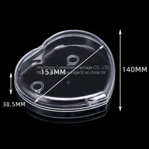 Weisheng Factory Heart-Shaped Chocolate Box Clear Food Plastic Case Chocolate Cases Boxes Cookie Sweets Cake Candy Box thumbnail-4
