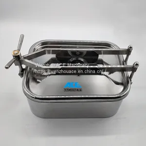 Ace Ss304 Or Ss316l Pressure Stainless Steel Sanitary Square Manhole thumbnail-1