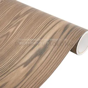 Waterproof Embossed Matte Wood Texture Self Adhesive Vinyl PVC Film for Furniture Covering thumbnail-3