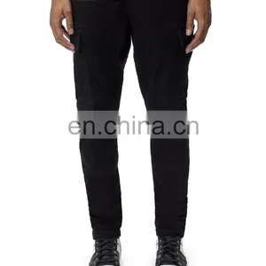 DiZNEW CUSTOM FASHION BLACK STRETCH DENIM PANT CARGO JEANS MEN thumbnail-4
