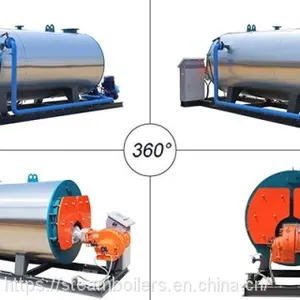 Wetback Three Passed 1mw Gas Oil Fired Hot Water Boiler for Central Heating System thumbnail-5