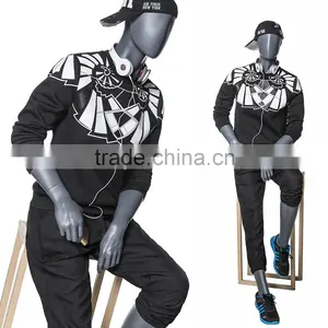 Wholesale Sitting Men Abstract Full Body Dummy Model MLM-2 thumbnail-3