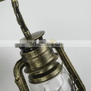 Wholesale Waterproof Decorative Garden Wall Light Vintage Loft Iron Kerosene Wall Lamp for Outdoor thumbnail-5