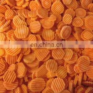 BRC A DIA 30-50mm THK 6-8mm Crincle Cut Straight Cut IQF Frozen Slices Carrot From Sinocharm thumbnail-2